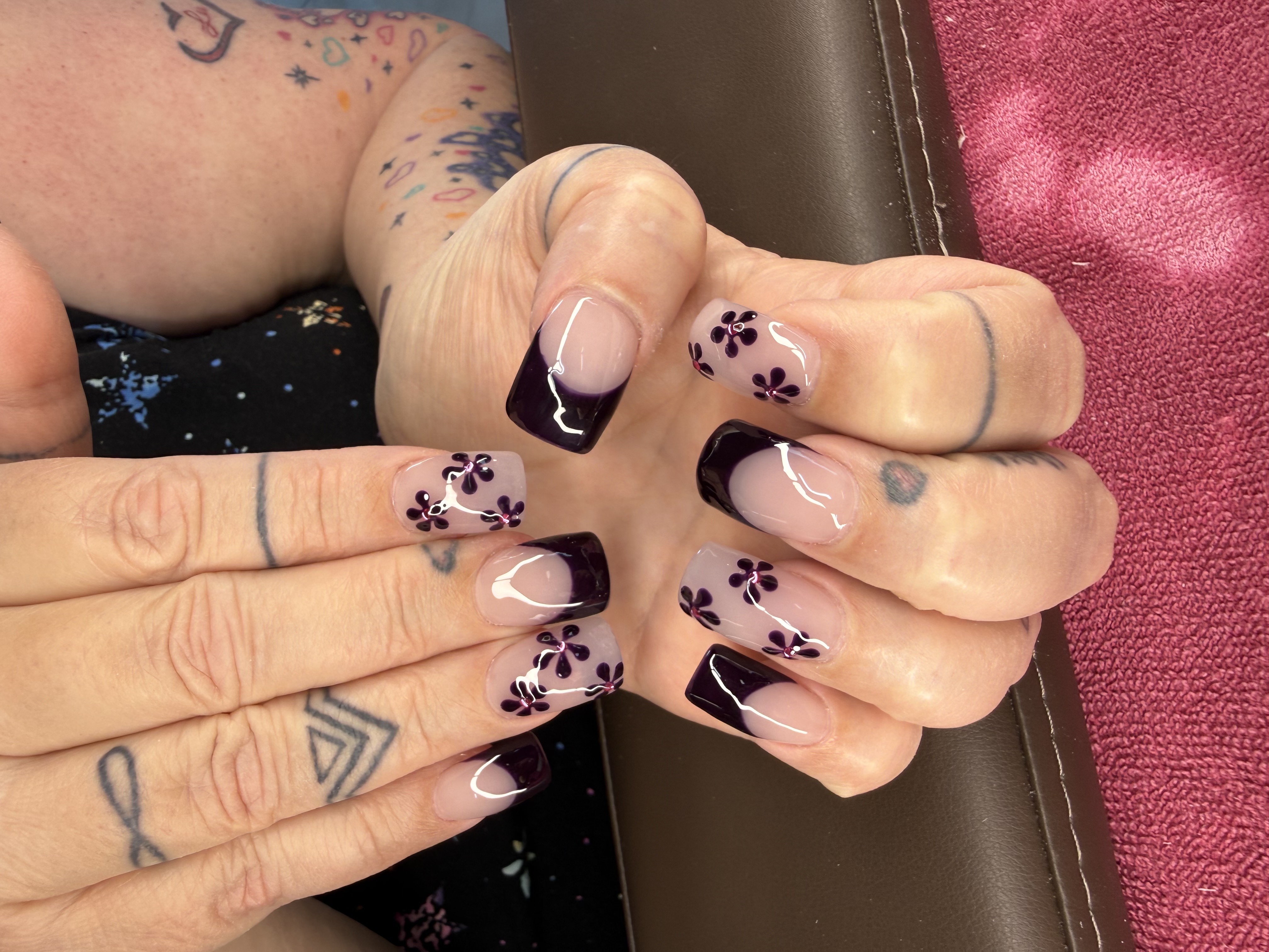 French purple flowers